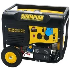 Groupe électrogène 9375W Essence Moteur OHV 4T 459 Cm³ 15 CV Démarrage Electrique Et Manuel Autonomie 10h CHAMPION 9 Groupe électrogène 9375W Essence Moteur OHV 4T 459 Cm³ 15 CV Démarrage Electrique Et Manuel Autonomie 10h CHAMPION -Promos CHAMPION Magasin 58701589 5