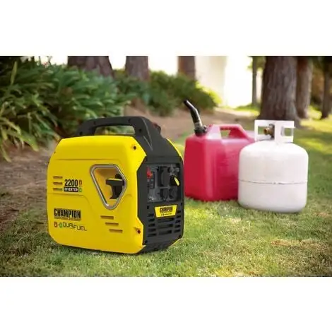 Champion Power Equipment Inverter Essence/propane 2200 Watts 'Mighty Atom' - 80cc - 44 X 29.2 X 45 Cm 3 Champion Power Equipment Inverter Essence/propane 2200 Watts 'Mighty Atom' - 80cc - 44 X 29.2 X 45 Cm – Image 3