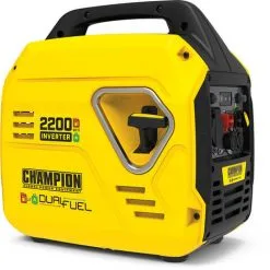 Groupe électrogène Hybride Essence/gaz 2200W Ultra Silencieux Moteur 4T Inverter Protection AVR Autonomie 23 H CHAMPION